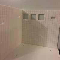 Small Miniature Bathroom wall & floor  (bathroom) 3D Printing 154954