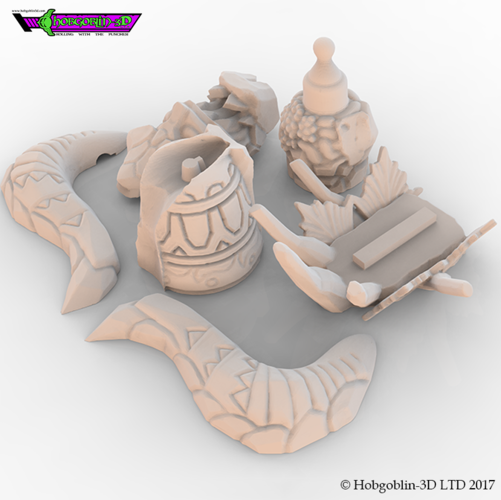 HG3D Totem of Six - 28mm 3D Print 155310 HG3D Totem of Six - 28mm 3D Print 155310