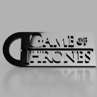 Small Game Of Thrones Keychain 3D Printing 155866