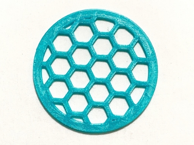 Hexagon Pattern Coaster 3D Print 156458 Hexagon Pattern Coaster 3D Print 156458