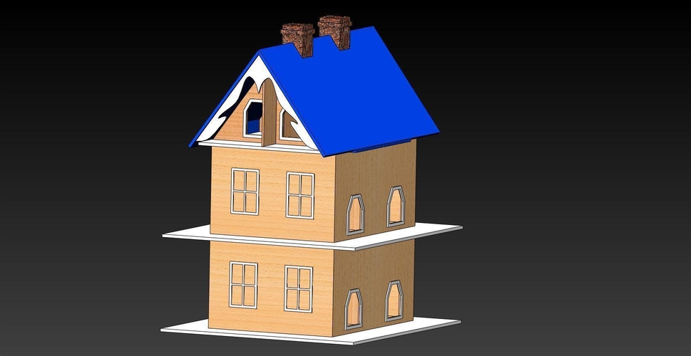 Bird House with 12 Apartments 3D Print 156651