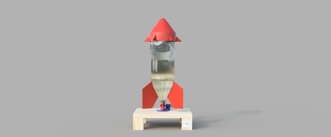 Water Bottle Rocket 3D Print 156929