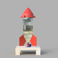 Small Water Bottle Rocket 3D Printing 156929