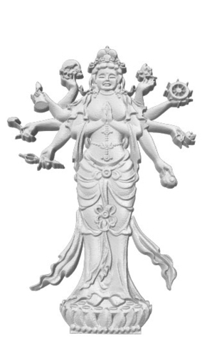 10_Hand_Girl_Vasanta_Navaratri 3D Print 156952 10_Hand_Girl_Vasanta_Navaratri 3D Print 156952