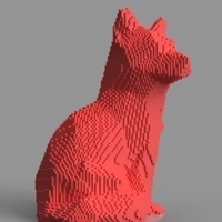 Small Voxel Fox 3D Printing 156984