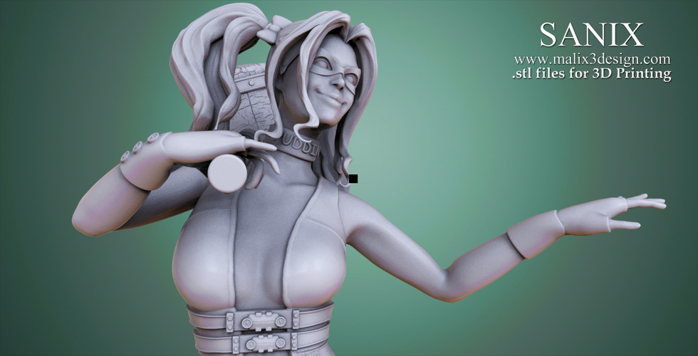 Harley Quinn - 3D Model for 3D Printing 3D Print 157008 Harley Quinn - 3D Model for 3D Printing 3D Print 157008
