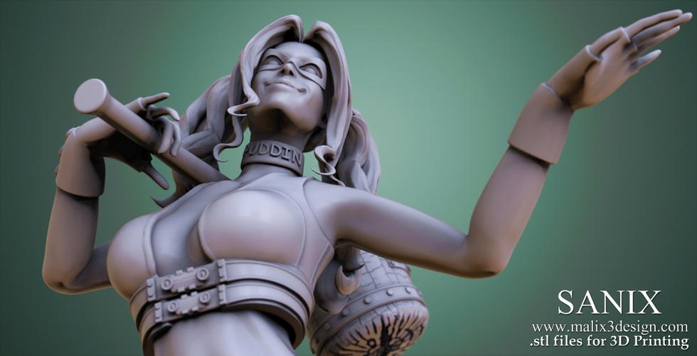 Harley Quinn - 3D Model for 3D Printing 3D Print 157009 Harley Quinn - 3D Model for 3D Printing 3D Print 157009