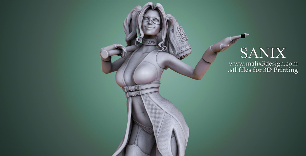 Harley Quinn - 3D Model for 3D Printing 3D Print 157010 Harley Quinn - 3D Model for 3D Printing 3D Print 157010