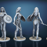 Small Wonder Woman - STL files for 3D Printing 3D Printing 157023