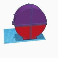Small Round enclosed spool holder 3D Printing 157124