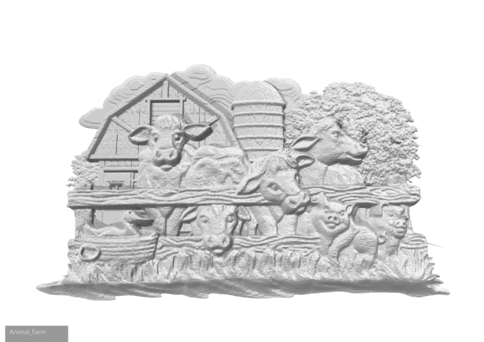 Animal Farm 3D Print 157213 Animal Farm 3D Print 157213