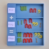 Small Egyptian numbers math 3D Printing 157353