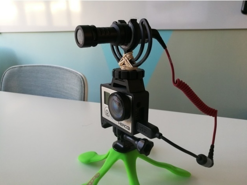 GoPro Hero Frame w Hot Shoe Mount