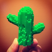 Small Minecraft Cactus 3D Printing 15743