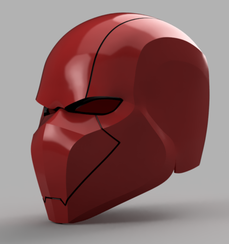 Red Hood Helmet Batman Version 3  3D Print 157537