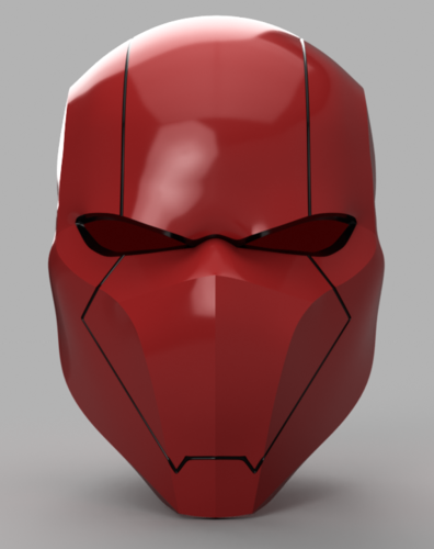 Red Hood Helmet Batman Version 3  3D Print 157539