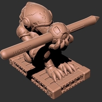 Small Chozo Super Metroid Pen Holder 3D Printing 157716