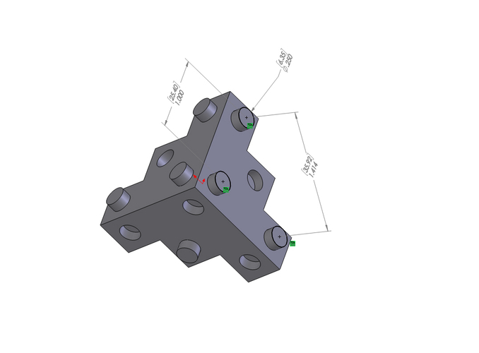 Updated 1/2" Step & 1/4" peg & hole print calibration part 3D Print 157908
