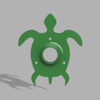 Small Turtle Dowel Holder 3D Printing 158149