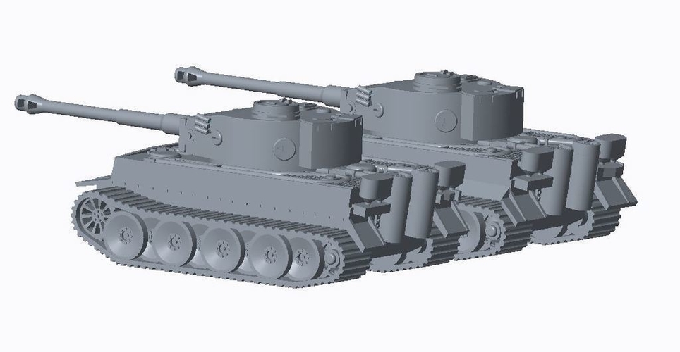 Tiger Tank Pack  3D Print 158264