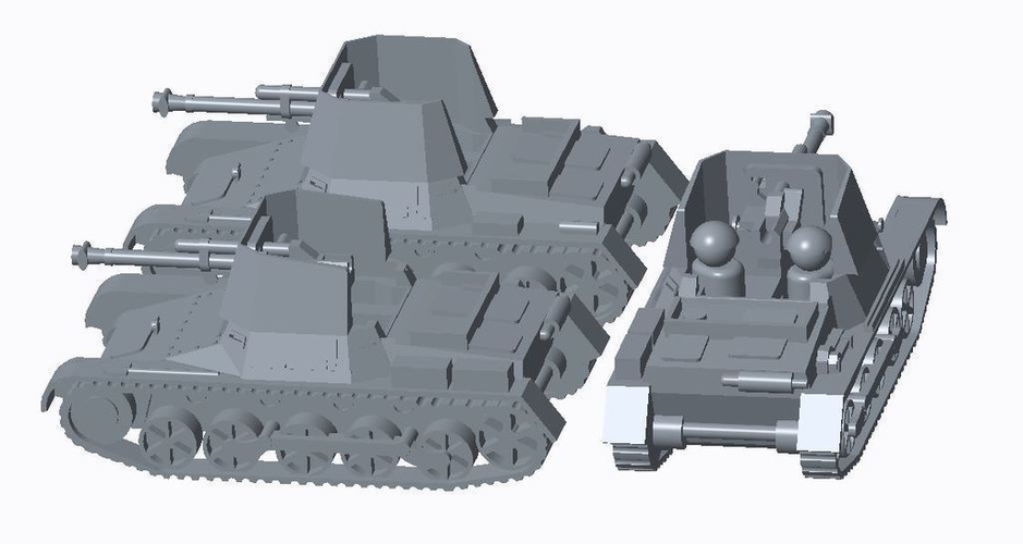 Panzer I Pack  3D Print 158312