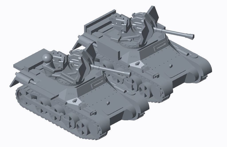 Panzer I Pack  3D Print 158314