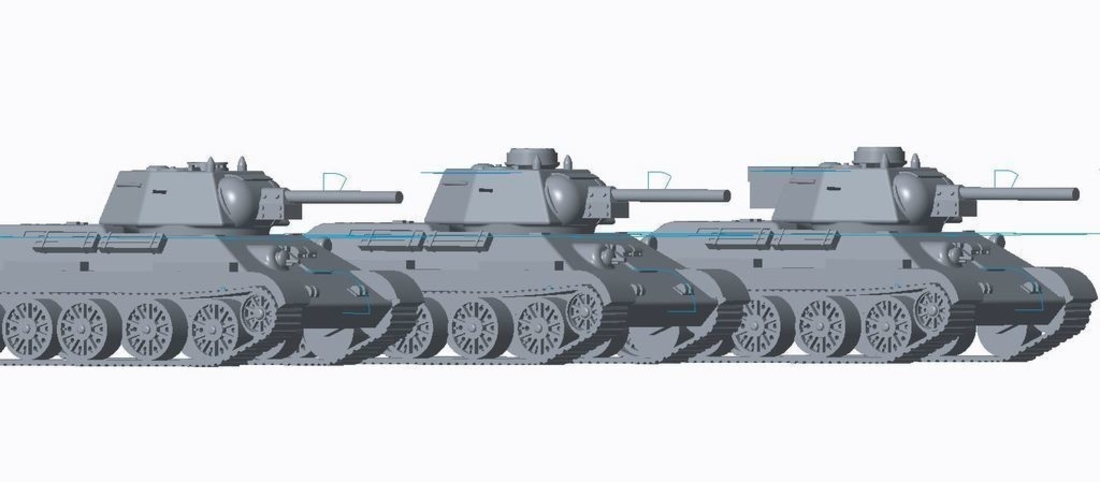 T-34/76 Tank Pack (Revised) 3D Print 158336