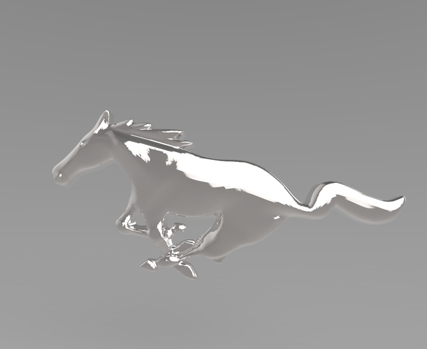 Mustang Emblem 3D Print 158398