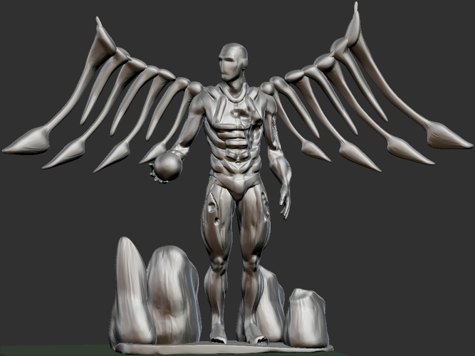Cyborg Angel Damaged  3D Print 159471
