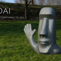 Small Moai has something to say. 3D Printing 159476