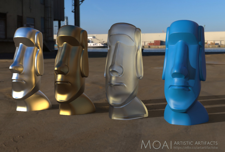 Moai-Standard version (smooth)  3D Print 159617