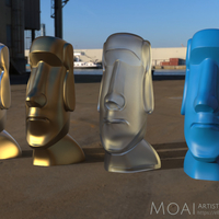 Small Moai-Standard version (smooth)  3D Printing 159617