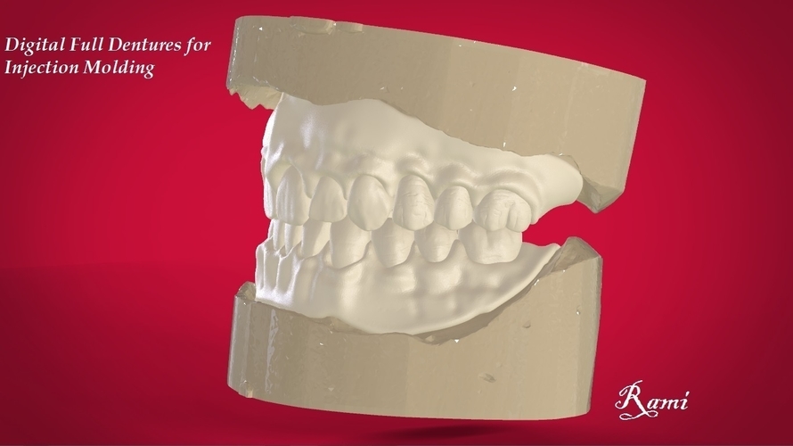 Digital Full Dentures for 3D Printing 3D Print 160494 Digital Full Dentures for 3D Printing 3D Print 160494