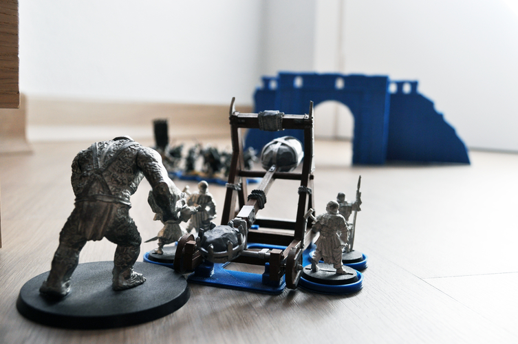 Mordor catapult basement/pedestal Warhammer 3D Print 160662