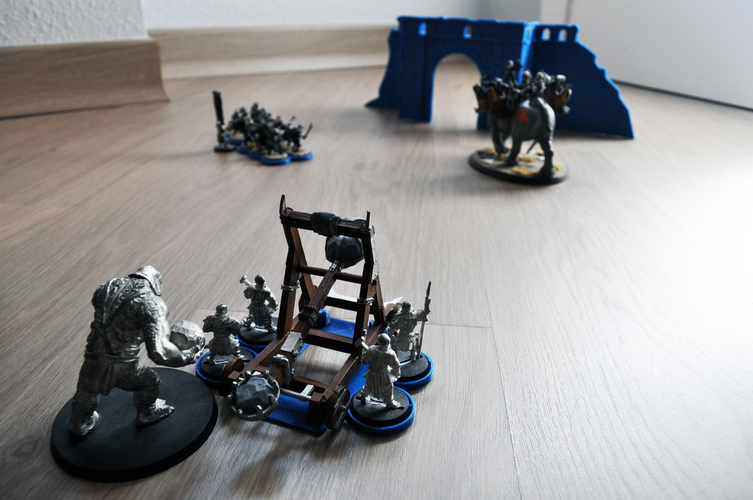 Mordor catapult basement/pedestal Warhammer 3D Print 160663