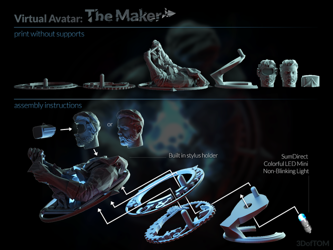 The Maker Avatar 3D Print 160833 The Maker Avatar 3D Print 160833