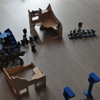 Small Destroyed Village warhammer scenography 3D Printing 160978