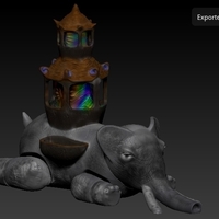 Small City Dream Elephant 3D Printing 162136