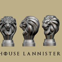 Small Game of thrones - Lannister Marker 3D Printing 162454