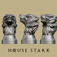 Small Game of thrones - House Stark 3D Printing 162455