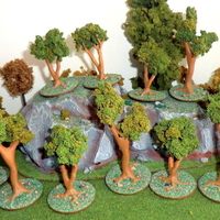 Small Miniature trees for Wargame - 3 models 3D Printing 162764