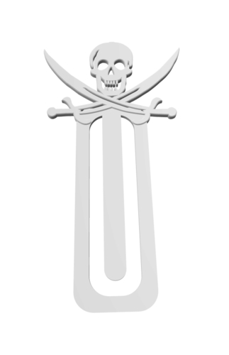 Book_Mark_JollyRoger 3D Print 162795 Book_Mark_JollyRoger 3D Print 162795