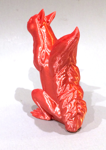 Squizzle! A No Supports Squirrel Sculpt  3D Print 163244