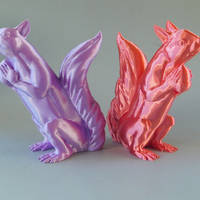 Small Squizzle! A No Supports Squirrel Sculpt  3D Printing 163246