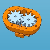 Small gear pump 3D Printing 163326