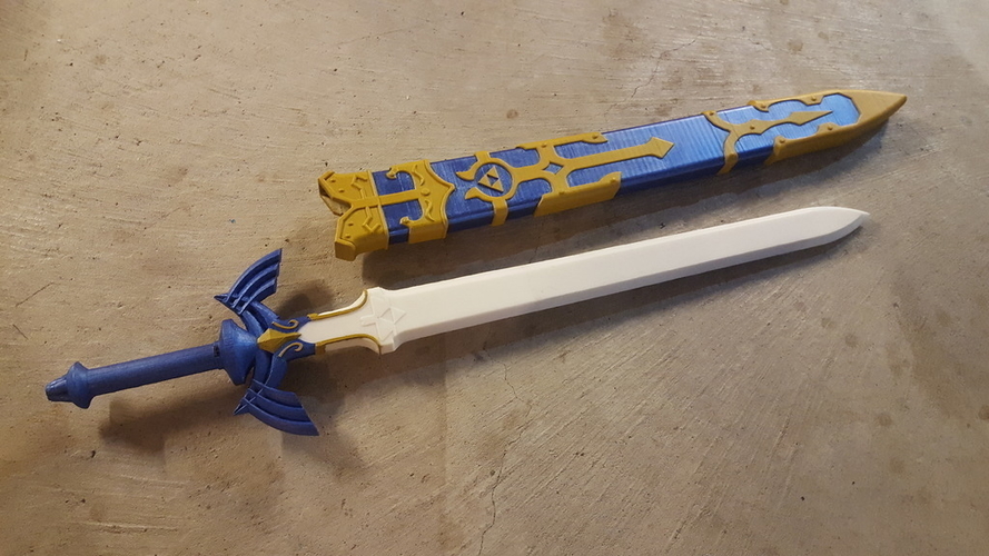 Glowing Master Sword REMIX 3D Print 163557 Glowing Master Sword REMIX 3D Print 163557
