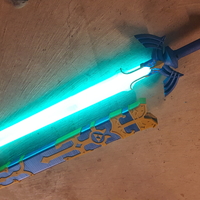 Small Glowing Master Sword [REMIX] 3D Printing 163566