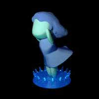 Small Undine the fairy of the water 3D Printing 163591