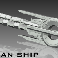 Small Quarian ship 3D Printing 163769