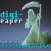 Small Digi-Reaper(blue screen of death) 3D Printing 16414